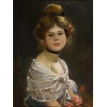 LOUYOT, Edmond (1861 Arry - 1920 ebd.). Mädchenporträt.