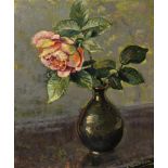 JUDERSLEBEN, Georg (1898 Stadtsulza - 1962 Erfurt). Stillleben mit Rose.