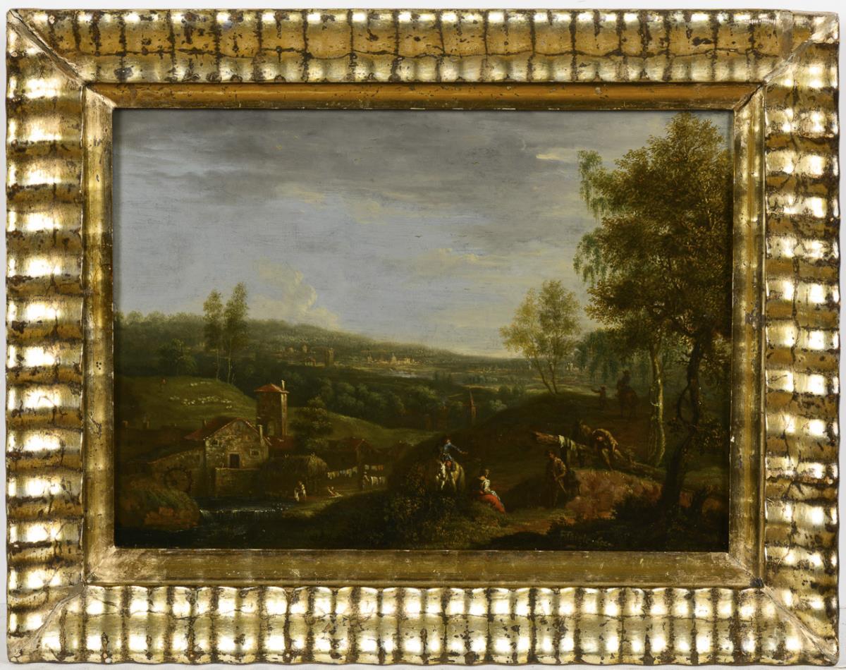 THIELE, Johann Alexander (1685 Erfurt - 1752 Dresden). Weite Landschaft.| siehe Nachtrag - Image 3 of 6