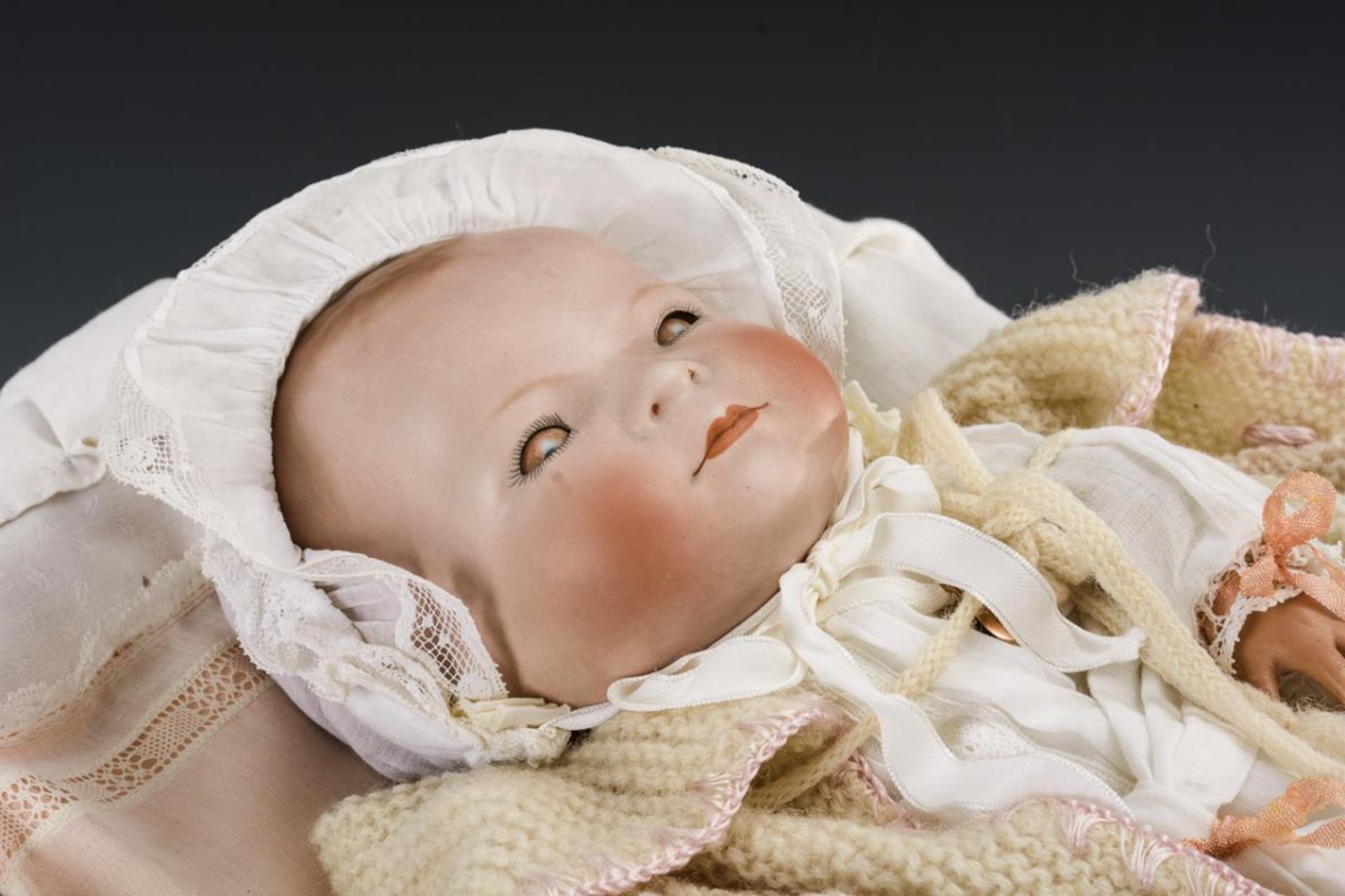 "By-Lo-Baby" in altem Puppenwagen. Geo. Borgfeldt & Co. - Bild 4 aus 8
