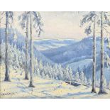 OEHLER, Max (1881 Eisenach - 1943 Weimar). Winter im Thüringer Wald.