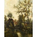 CANAL, Gilbert von (1849 Laibach - 1927 Dresden). Mühle am Fluss.