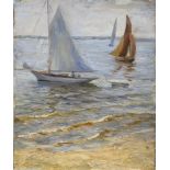 Impressionist um 1900: Segelboote.