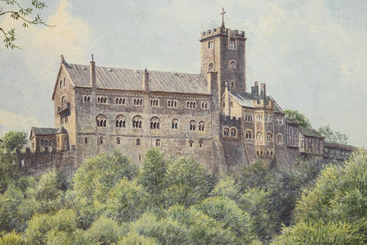LINDEGREN, Karl (* 1898 Eisenach). "Maitag an der Wartburg". - Image 2 of 4
