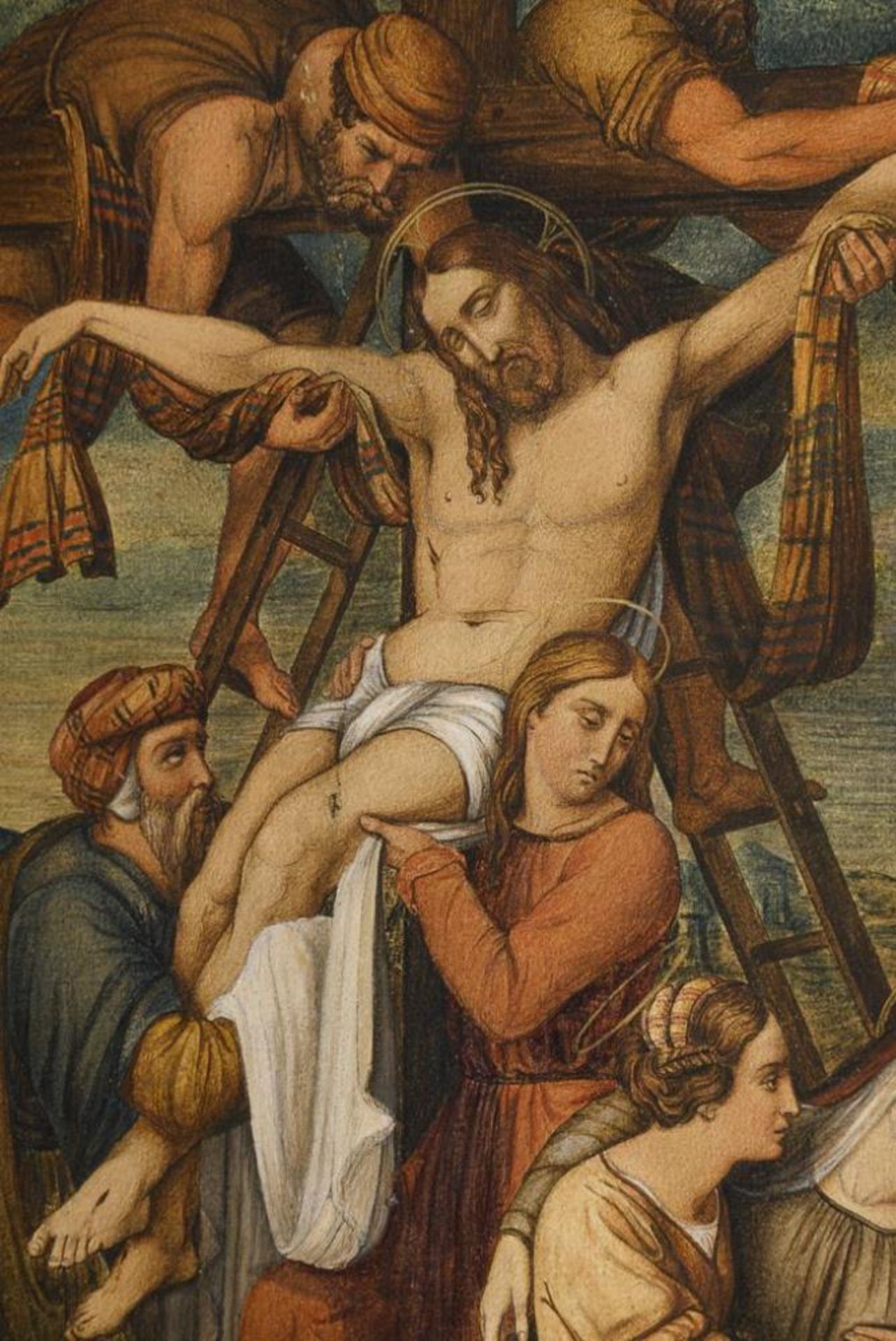 SCHULTZ, G.. Darstellung der Kreuzabnahme Jesu. - Bild 2 aus 3