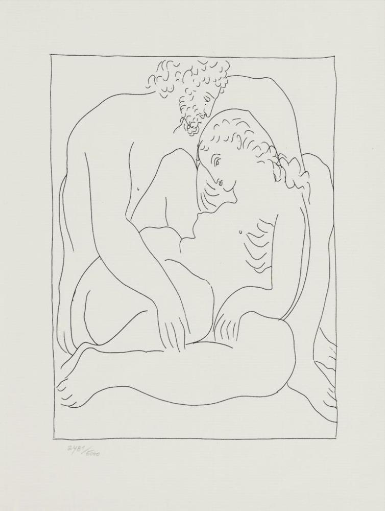 Nach PICASSO, Pablo (1881 Málaga - 1973 Mougins). 2 Illustrationen zu den Metamorphosen des Ovid. - Image 3 of 4