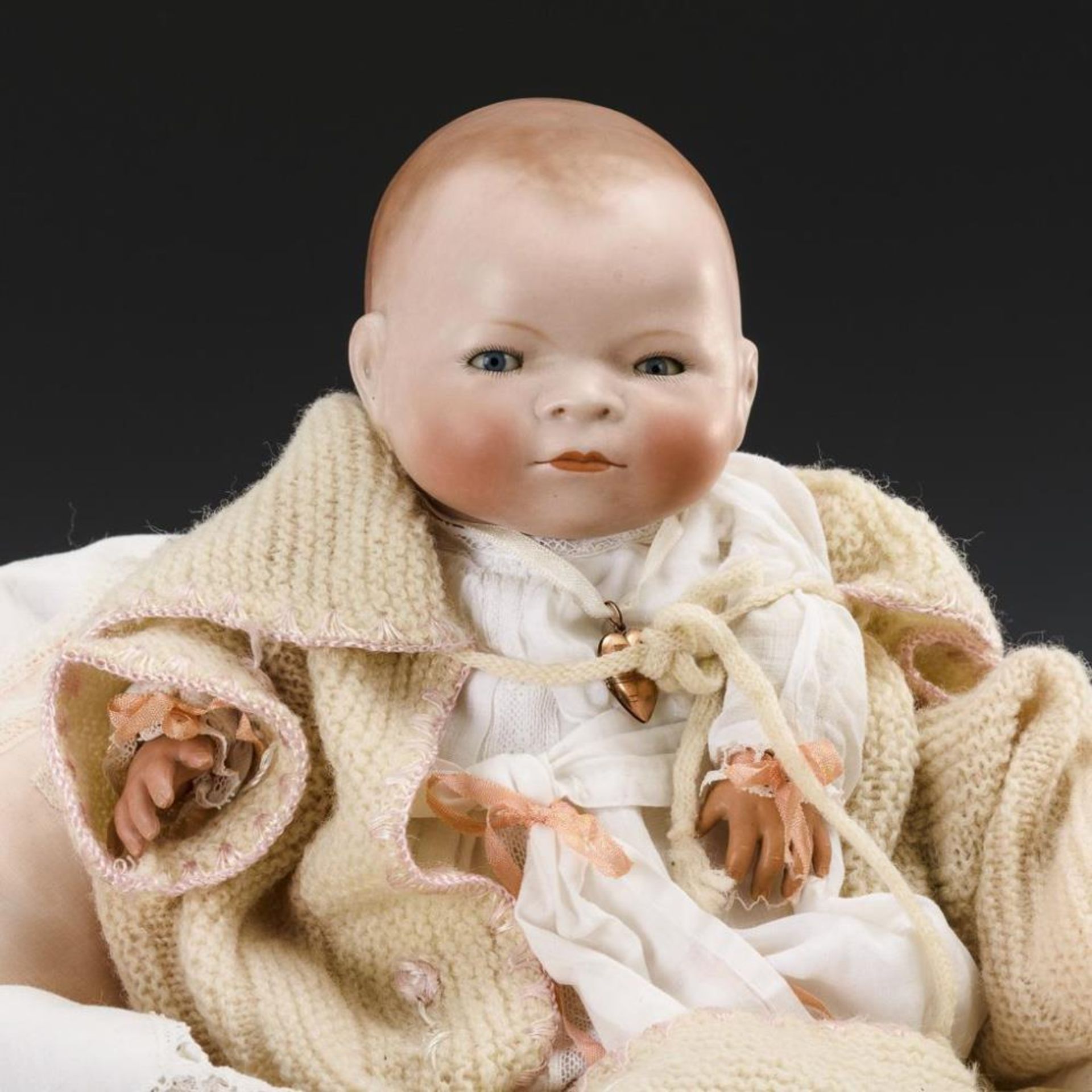 "By-Lo-Baby" in altem Puppenwagen. Geo. Borgfeldt & Co. - Bild 6 aus 8