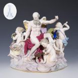 Große Figurengruppe: Allegorie-Die Luft. Meissen.