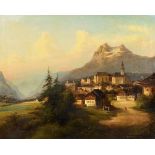 ANKOWSKI, Johann Wilhelm (ca. 1825 - 1870). Blick zum Tomlishorn im Pilatusmassiv bei Luzern in der