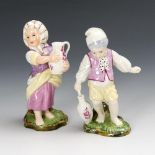 2 Kinderfiguren. Höchst.