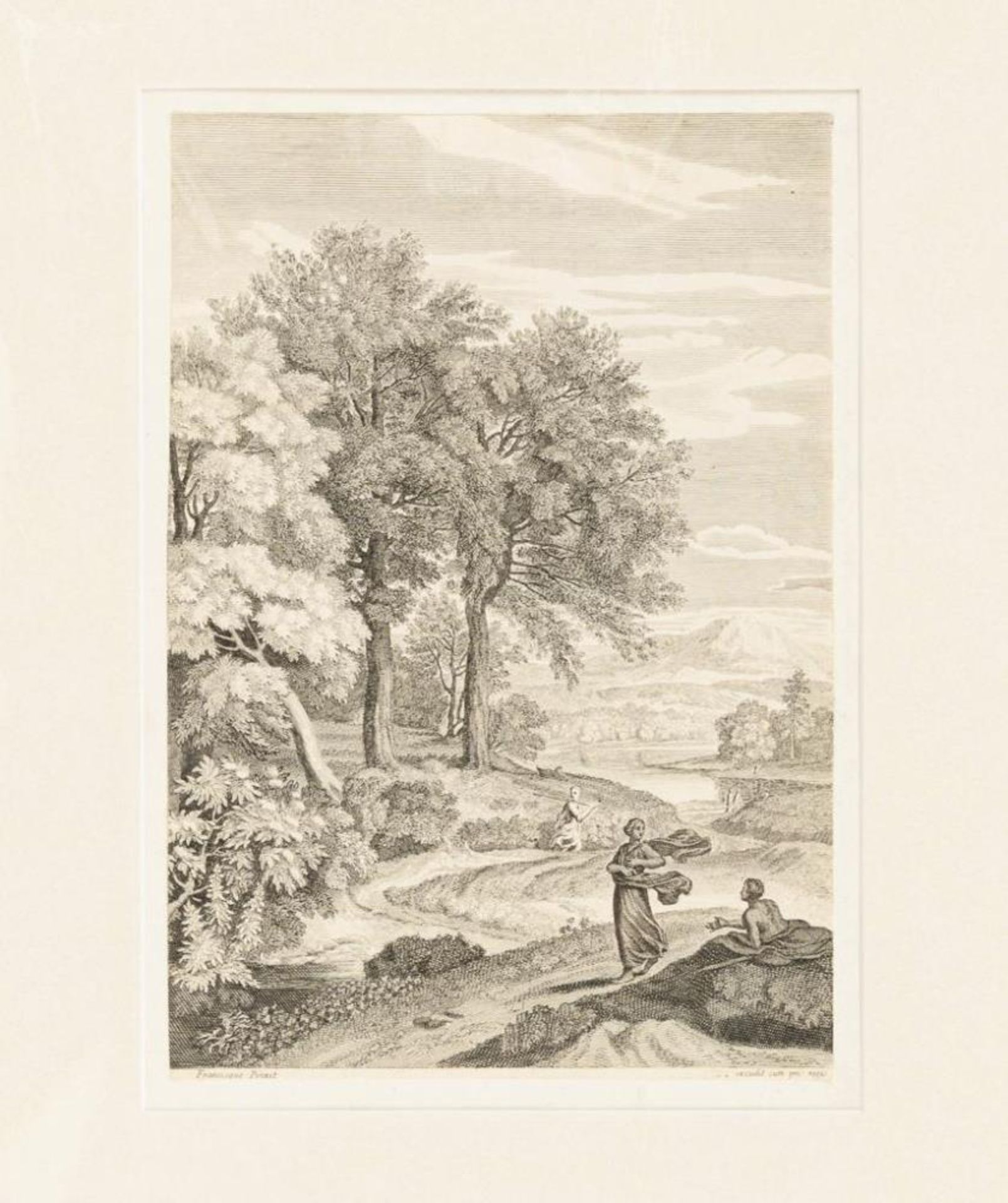 MILLET, Jean-François (1814 Gréville-Hague - 1875 Barbizon). Südl.Landschaft.| siehe Nachtrag