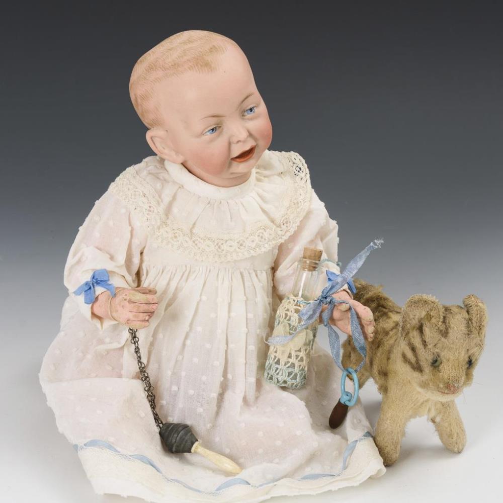 Kleines Vollkopfbaby. Catterfelder Puppenfabrik. - Image 2 of 4