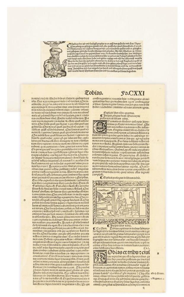 CHEDEL, Hartmann (1440 Nürnberg - 1493 Nürnberg). 2 Originalblätter aus der Schedelschen Weltchronik