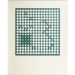 VASARELY, Victor (1906 Pécs - 1997 Paris). Kinetische Komposition in Grün und Weiß.