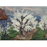 WOLFGANG, Alexander (1894 Arnstadt - 1970 Gera). Blühende Obstbäume.