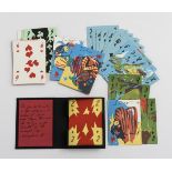 BONNARD, Roger (*1947 Rouen). Künstlerkartenspiel - Spielkarten-Set mit 56 Blatt.