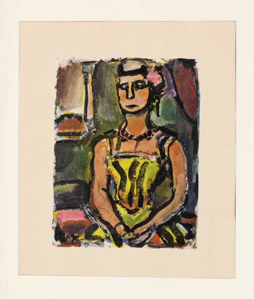 ROUAULT, Georges (1871 Paris - 1958 Paris). "Madame Yxe".