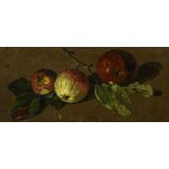 GAY, Berthe (1851 Paris - 1922 Gryon). Studie mit Äpfeln.