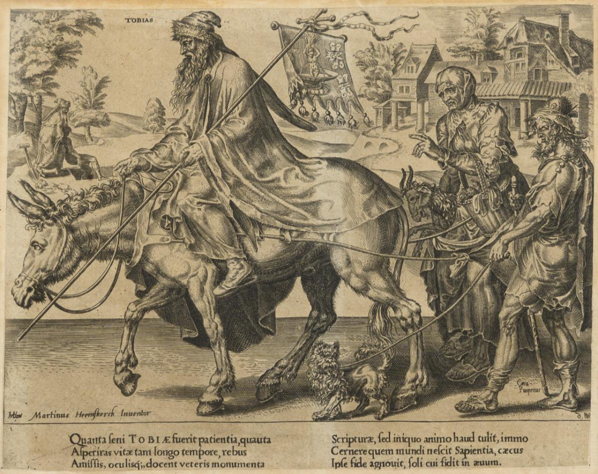 COORNHERT, Dirck Volckertszoon (1522 Amsterdam - 1590 Gouda). 3 Allegorien der Geduld. - Image 4 of 4
