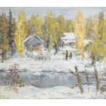 SOTZKOV,  Alexis Nikolayevich (1915 - 2003). Winterlandschaft.