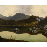 Deutsch um 1860: Klarer Bergsee.