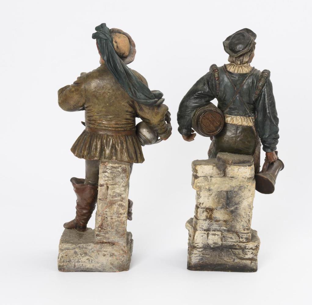 2 historistische Wirtshausfiguren. Abicht & Co., Ilmenau. - Image 2 of 5