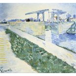 VAN GOGH, Vincent - Kopie nach. Die Brücke von Langlois.