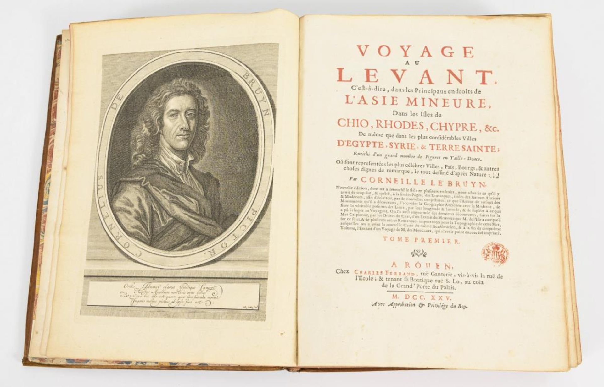 LE BRUYN, Corneille. "Voyage au Levant" 5 Bände. - Image 2 of 4