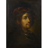 Kopie nach Rembrandt: Bildnis eines jungen Mannes.