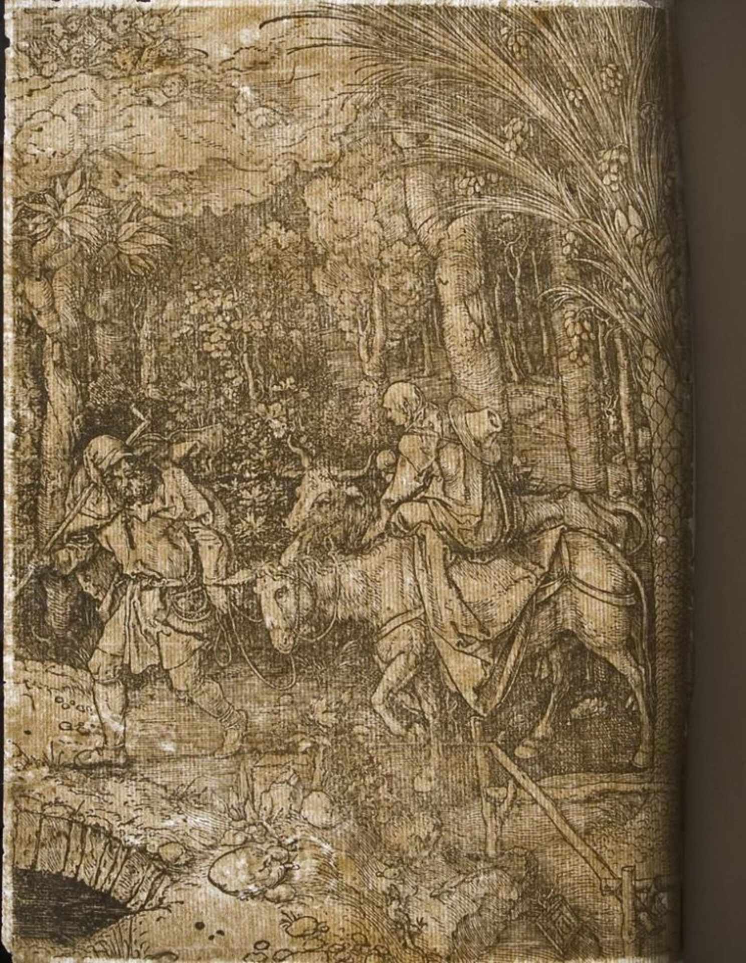 DÜRER, Albrecht Werkstatt zugeschrieben (1471 Nürnberg - 1528 Nürnberg). Die Flucht nach Ägypten. - Bild 2 aus 2
