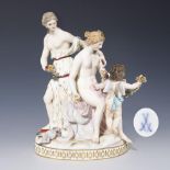 Venus mit Amor und Nymphe. Meissen.