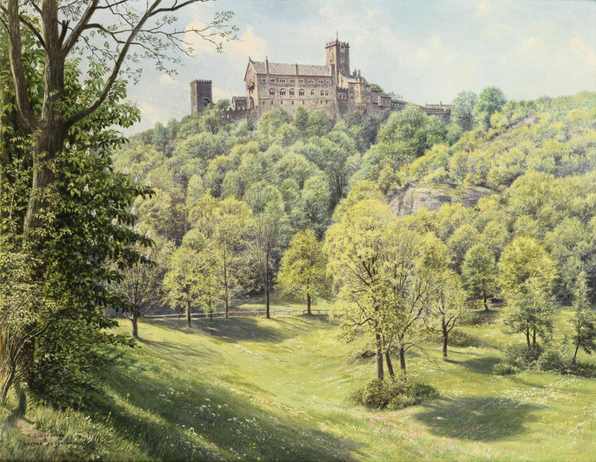 LINDEGREN, Karl (* 1898 Eisenach). "Maitag an der Wartburg".