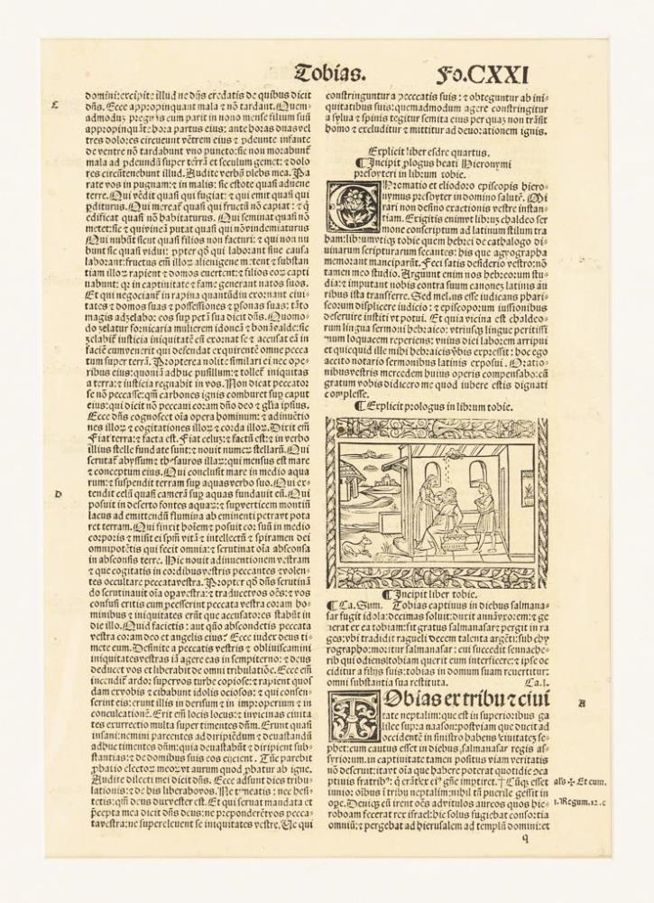 CHEDEL, Hartmann (1440 Nürnberg - 1493 Nürnberg). 2 Originalblätter aus der Schedelschen Weltchronik - Image 2 of 3