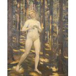 MAENNCHEN, Albert (1860 Rudolstadt - 1920 Düsseldorf). Akt im Wald.