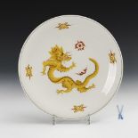 Wandteller "Gelber Drache". Meissen.