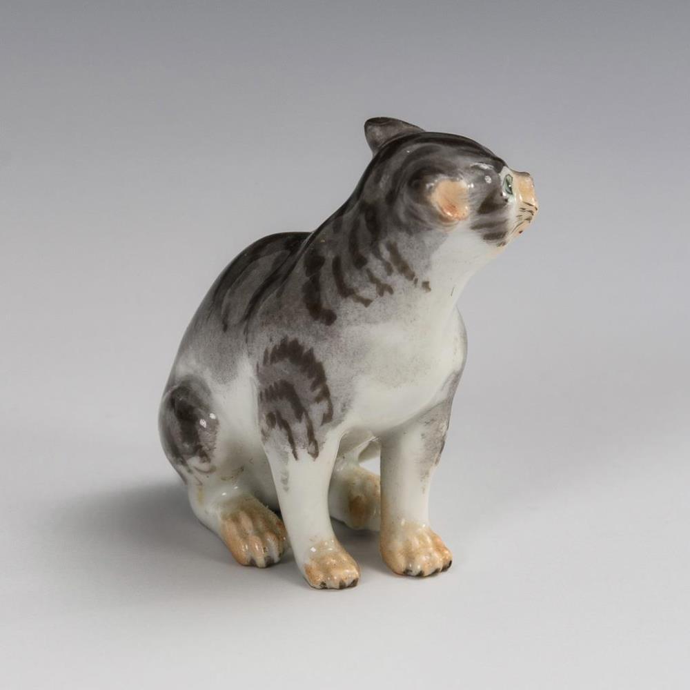 Miniatur-Katze. Meissen. - Image 2 of 3