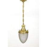 Jugendstil-Dielenlampe.