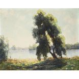 PIPPEL, Otto (1878 Lodz - 1960 München). Sonnige Landschaft.