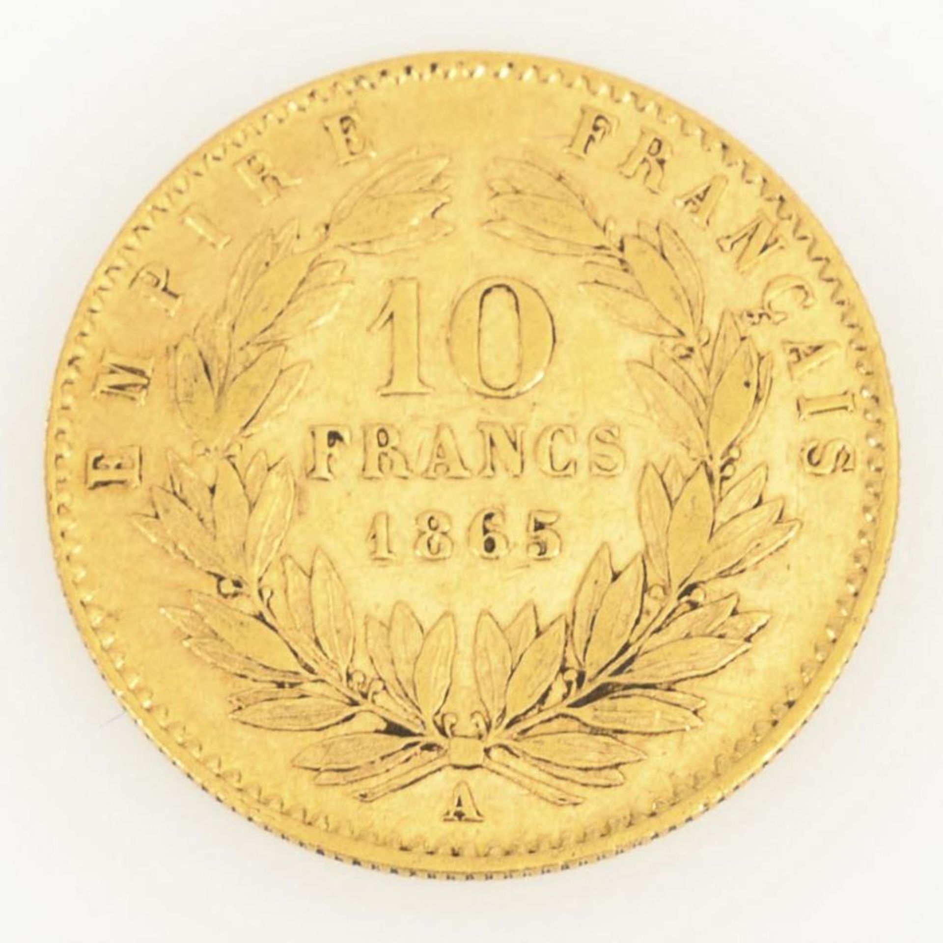 10 Francs Goldmünze. - Bild 2 aus 2