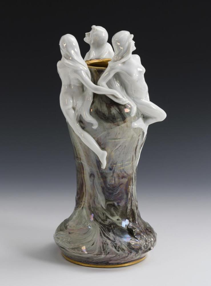 Jugendstil-Vase "Rheingold". Rosenthal.| siehe Nachtrag - Image 3 of 5