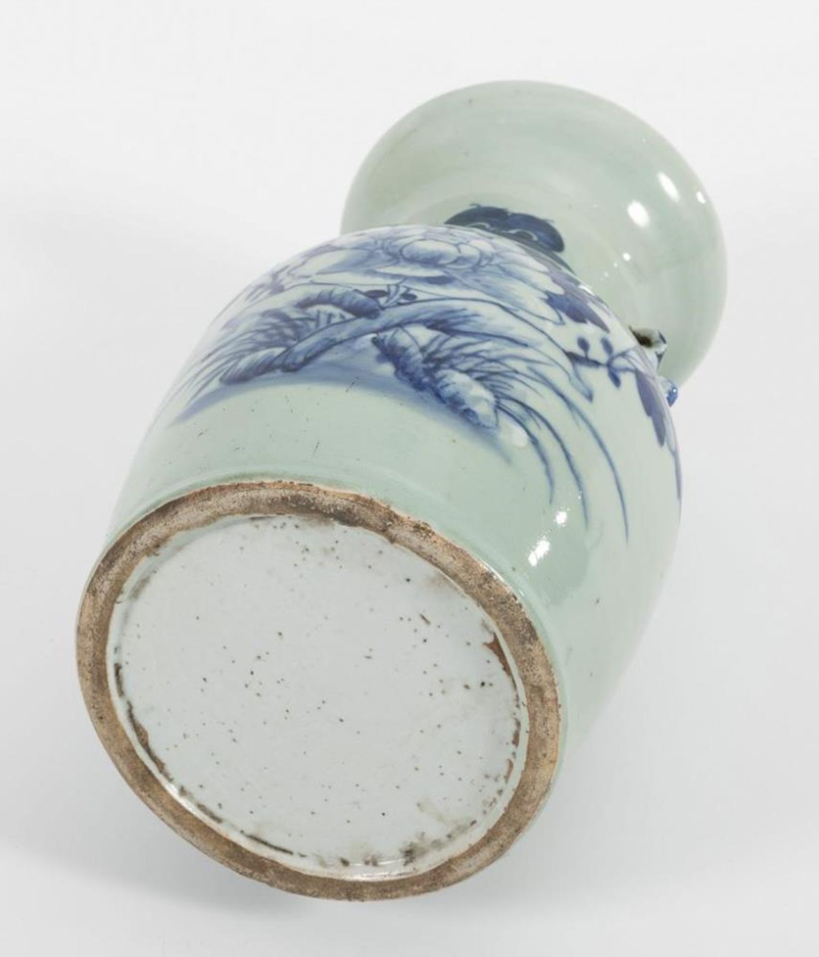 Unterglasurblau-Vase. - Bild 3 aus 3