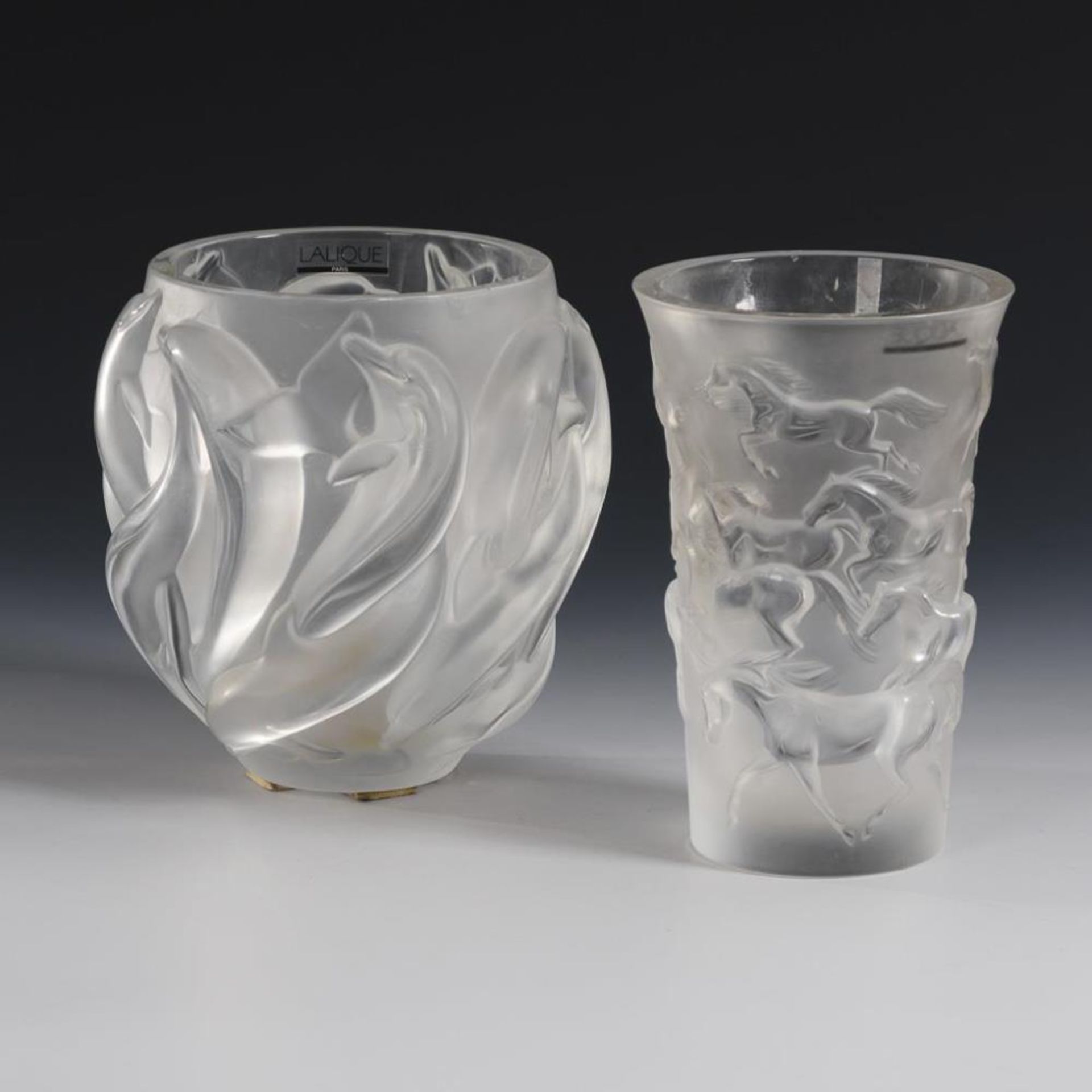 2 französische Vasen. Lalique.