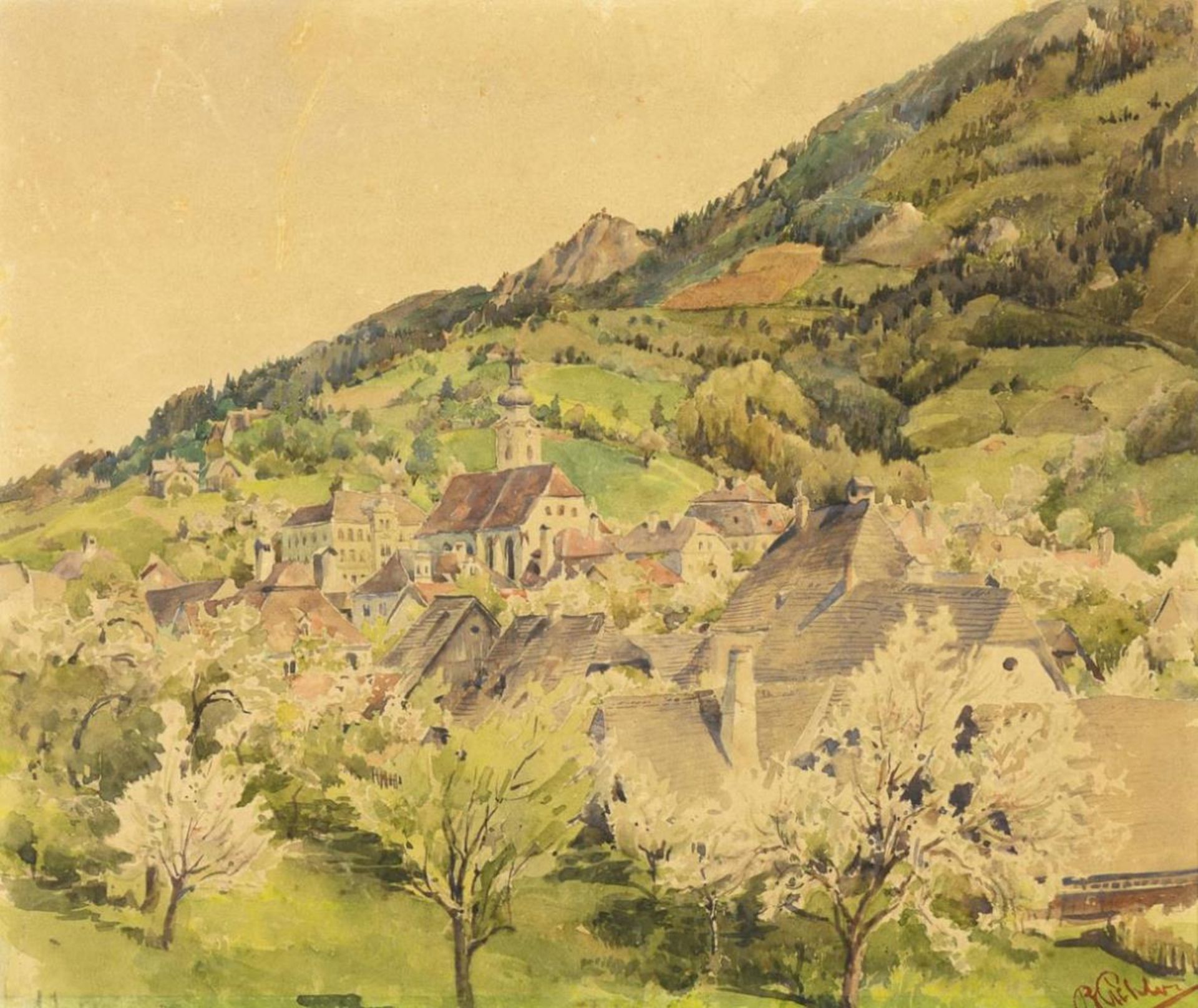 PICHLER, Rudolf (1863 Frankfurt/Main - 1931 ebd.). "In der Wachau".