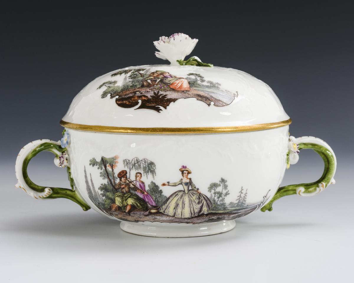 Wöchnerinnenterrine mit Presentoir. Meissen. - Image 7 of 8