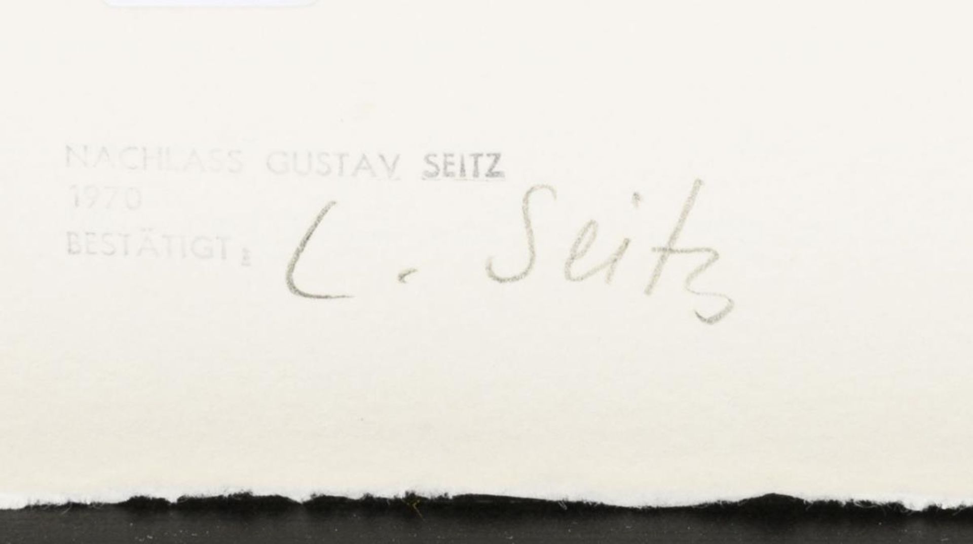 SEITZ, Gustav (1906 Mannheim-Neckarau - 1969 Hamburg). "Bert Brecht". - Bild 2 aus 2