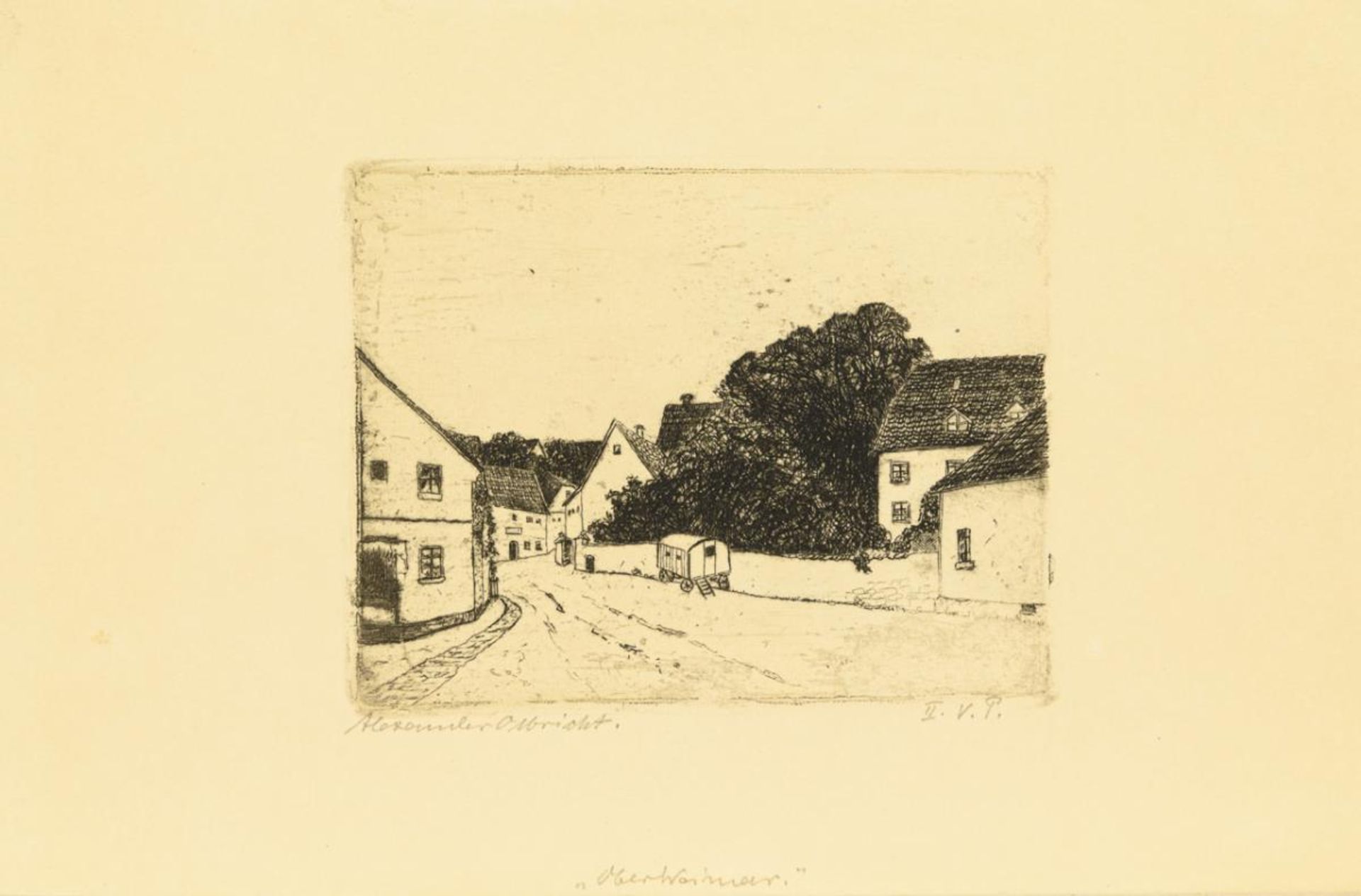 LBRICHT, Alexander (1876 Breslau - 1942 Weimar). Mappe mit kleinformatiger Alexander Olbricht-Sammlu - Bild 5 aus 5