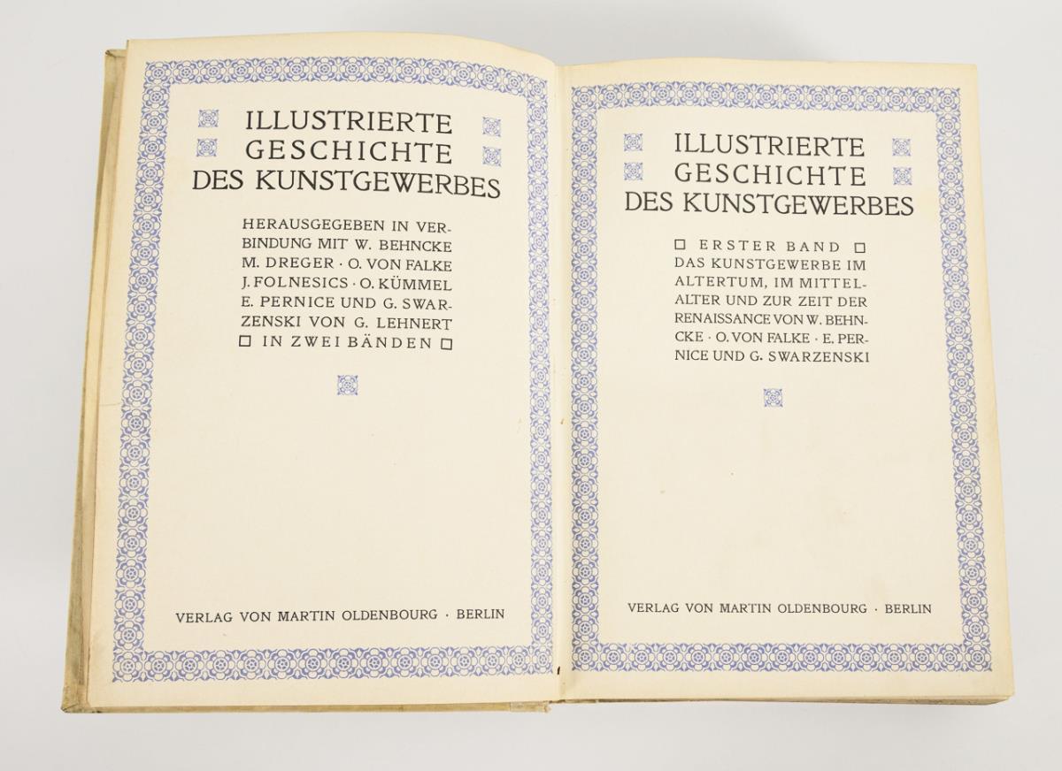 2 Prachtbände "Illustrierte Geschichte des Kunstgewerbes". - Image 2 of 3