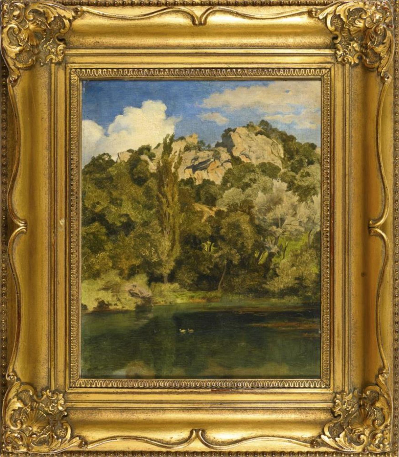 LUGO, Emil (1840 Stockach - 1902 München). "Der Bergsee". - Bild 3 aus 5