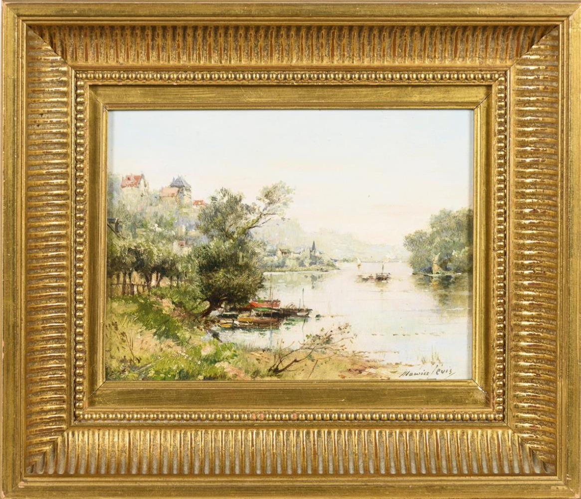 LEVIS, Maurice (1860 Paris - 1941 ebd.). Flusslandschaft. - Image 3 of 6
