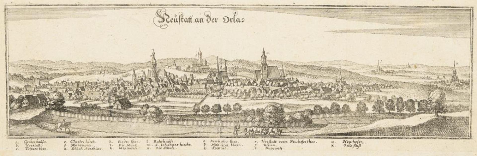 ERIAN, Matthäus d. Ä.  (1593 Basel - 1650 Schwalbach). 4 Ansichten von Sömmerda, Bad Tennstedt, Greu - Bild 5 aus 5